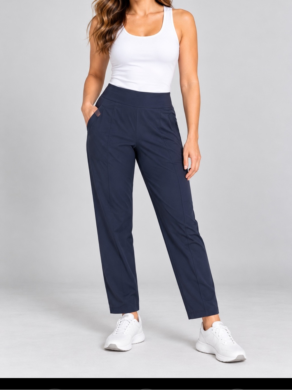 Athleta navy blue pull on pant size 16T
